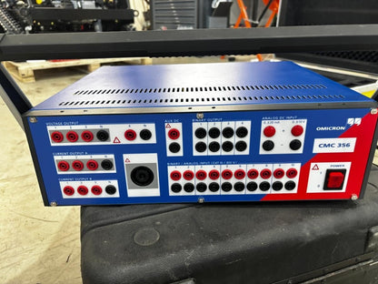 OMlCRON CMC 356 Protection Relay Tester + Calibration Cert & Full Cable Set