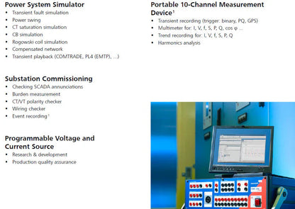OMlCRON CMC256 Plus Universal Relay Test Set